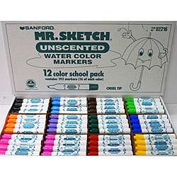 Sanford Mr. Sketch Unscented Markers (Pack of 192)  
