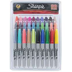 Sharpie Fine Point 30 count Assorted Permanent Markers  