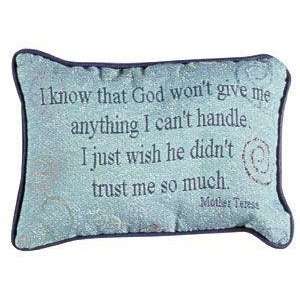  Set of 2 I Know That God Decorative Throw Pillows 9 x 
