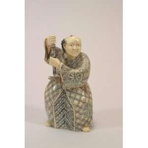  Netsuke Samurai With Sword