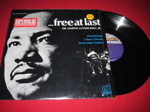 MARTIN LUTHER KING JR LP FREE AT LAST I HAVE A DREAM NM  