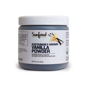 Sunfood Vanilla Powder, Raw, Sustainably grown   8 Ounces  