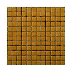  Emser Tile Lucente Empire Gold 12 x 12 Glass Mosaic Tile 