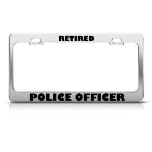  Retired Police Officer Career Profession License Plate 