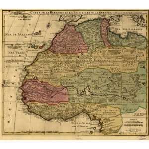  1742 map Africa, North