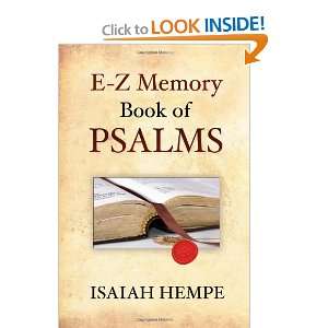  E Z Memory Book of Psalms (9780984072514) Isaiah Hempe 