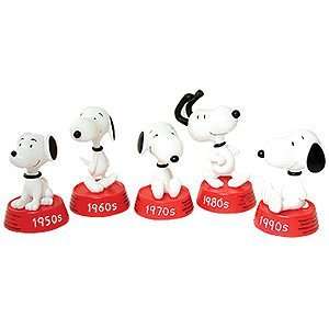    Snoopy Then and Now Figure Set/5 Character Evolves 