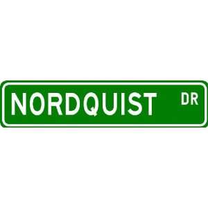  NORDQUIST Street Sign ~ Personalized Family Lastname Sign 