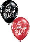 Hollywood Diva Red/Black Latex 11 Balloons x 5 £3.00