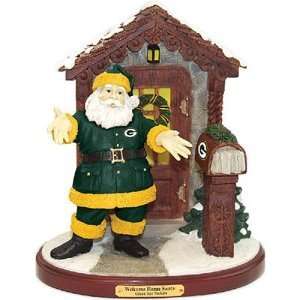  Green Bay Packers NFL Welcome Home Santa Figurine 