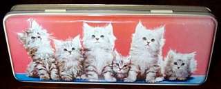 Vintage ENGLISH TOFFEE TIN Kittens Graphics CUTE  