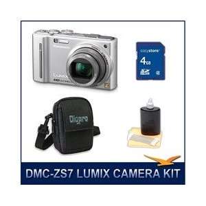  Panasonic LUMIX DMC ZS7 , ZS7 Silver Digital Camera, 4 GB 
