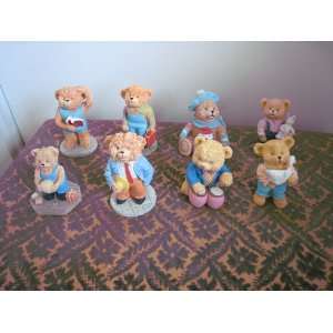  8 Cute Different BEARS Cottectable 3 top 4 Tall 