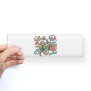  Sticker Clear Have A Beary Merry Christmas Bears 