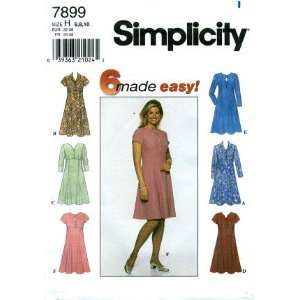   Sewing Pattern Misses Flared Dress Size 6   10   Bust 30 1/2   32 1/2