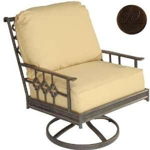   Castings Provence Tailored Back Swivel Club Chair Frame Only, Spice
