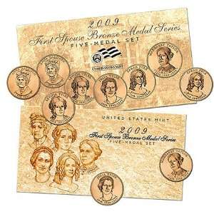   First Spouse Bronze Medal Series Five Medal Set 