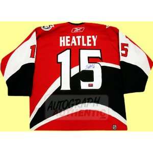   Autographed Dany Heatley Ottawa Senators Jersey (Red) 