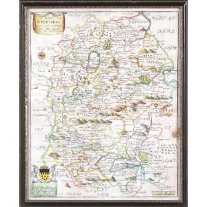 Antique Map of Europe England, 1673 