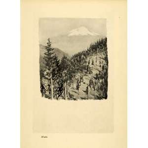  1910 Print Mount Shasta Siskiyou California Landscape 
