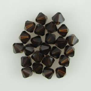  24 6mm Swarovski crystal bicone 5301 Mocca beads