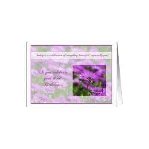 Celebration of Beauty 85 years old Floral Birthday Greeting Cards Card