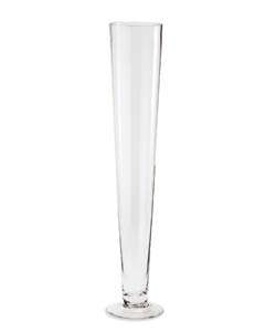   23 inch Tall Pilsner Style Glass Vase (Case of 8)  