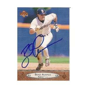 Brad Ausmus San Diego Padres 1996 Upper Deck Signed Card