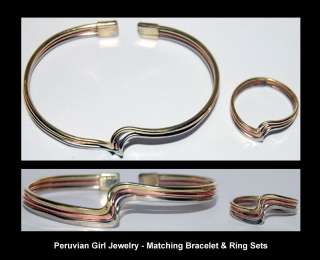 20 BRACELETS RINGS COPPER BRONZE MATCHING JEWELRY SETS  