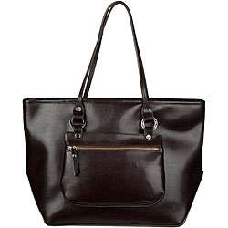Made in Italy Desmo Dark Brown Leather Tote  