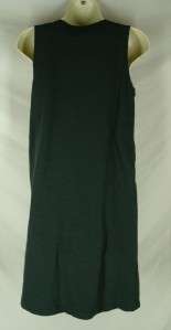 Size XS J Crew Black Unlined Crepe Cotton Shift Dress 2/4 Sleeveless 