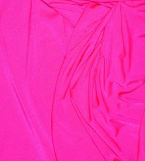 LYCRA SPANDEX STRETCH FABRIC NEON PINK 60 BY THE YARD  