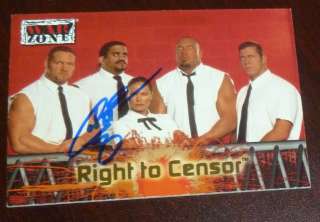  2001 Fleer WWE Card #62 Autograph WWF Autod Goodfather RAW  
