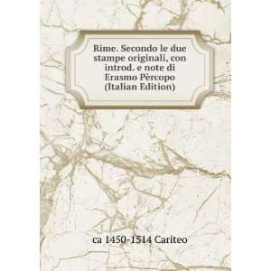   PÃ¨rcopo (Italian Edition) ca 1450 1514 Cariteo  Books