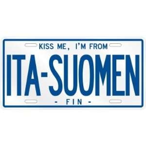   AM FROM ITA SUOMEN  FINLAND LICENSE PLATE SIGN CITY
