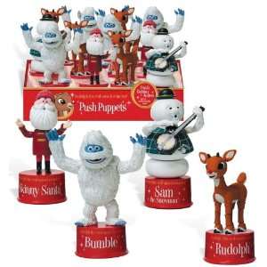  Rudolph The Red Nosed Reindeer 2010 Push Puppets Set of 4 
