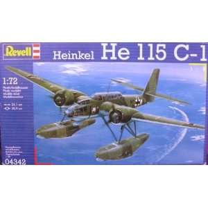 Heinkel He 115 C 1  172 Scale Plastic Model Kit  Toys & Games 