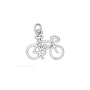  Sterling Silver 10 Speed Racing Bicycle Charm Jewelry