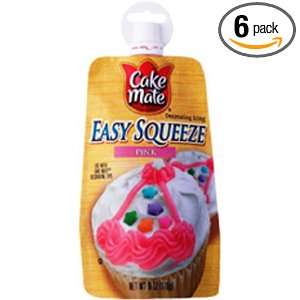 Cake Mate Easy Squeeze, Pink, 6 Ounce Grocery & Gourmet Food