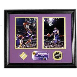 Lakers Highland Mint All Stars Photo w/ Game Used Net  