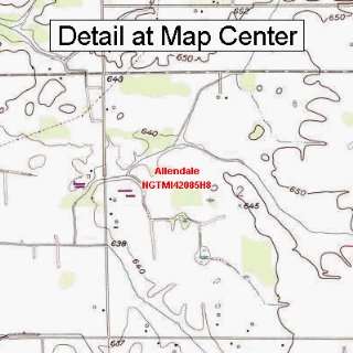 USGS Topographic Quadrangle Map   Allendale, Michigan (Folded 