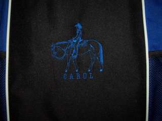 Western Pleasure QUARTER HORSE Blue Tote Bag Trail NEW  