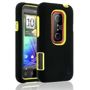   Rapture Elite 42 0130019R Black/Yellow Snap On Case for HTC EVO 3D
