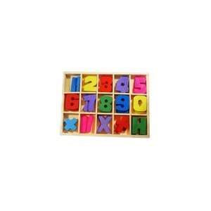  Math Training Wooden Numbers Box 