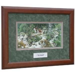  THE FOREST HAS EYES by Bev Doolittle Matted & Framed with 