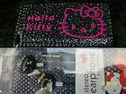 HELLO KITTY IPOD Touch 3g 3 Case RHINESTONE Cover Earbud Set WHITE 