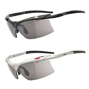   Shark N Sunglasses with 3 Sets of Interchangeable Lenses (Shiny Black