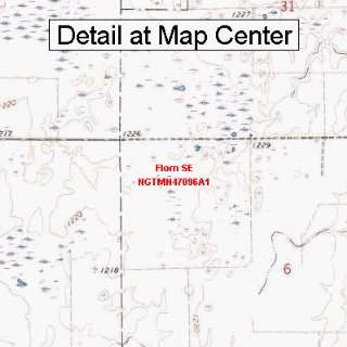 USGS Topographic Quadrangle Map   Flom SE, Minnesota (Folded 