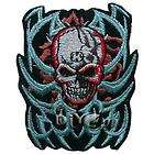 10 Pcs Fire Skull Embroidered Iron on Patch Applique