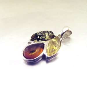  Pendant silver Bourgeon amber. Jewelry